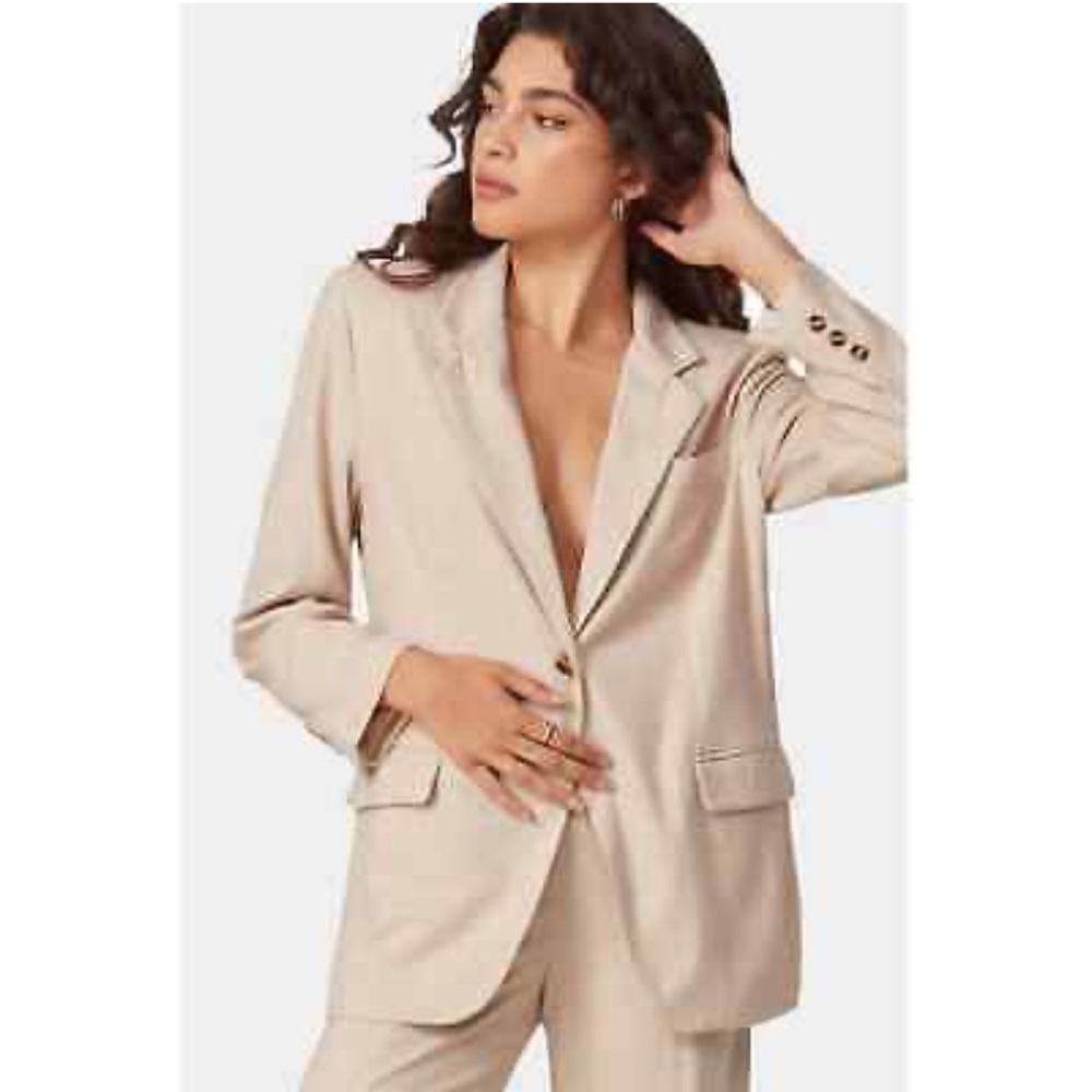 Reformation Long Sleeve Single Button Jacket